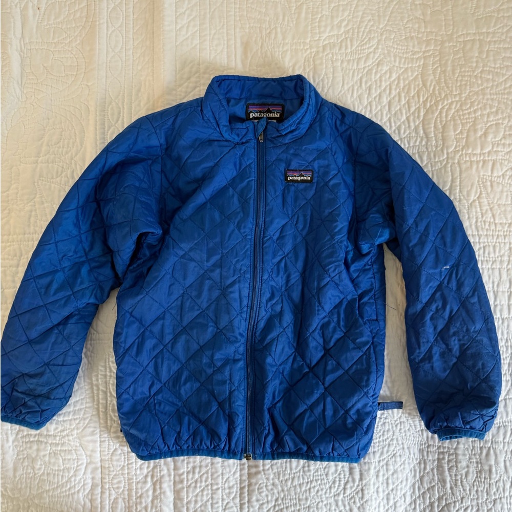 Patagonia Kids Blue Quilted Jacket
